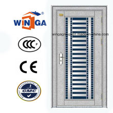 Middle East Market Popular Outside Stainless Steel Security Door (W-GH-15)